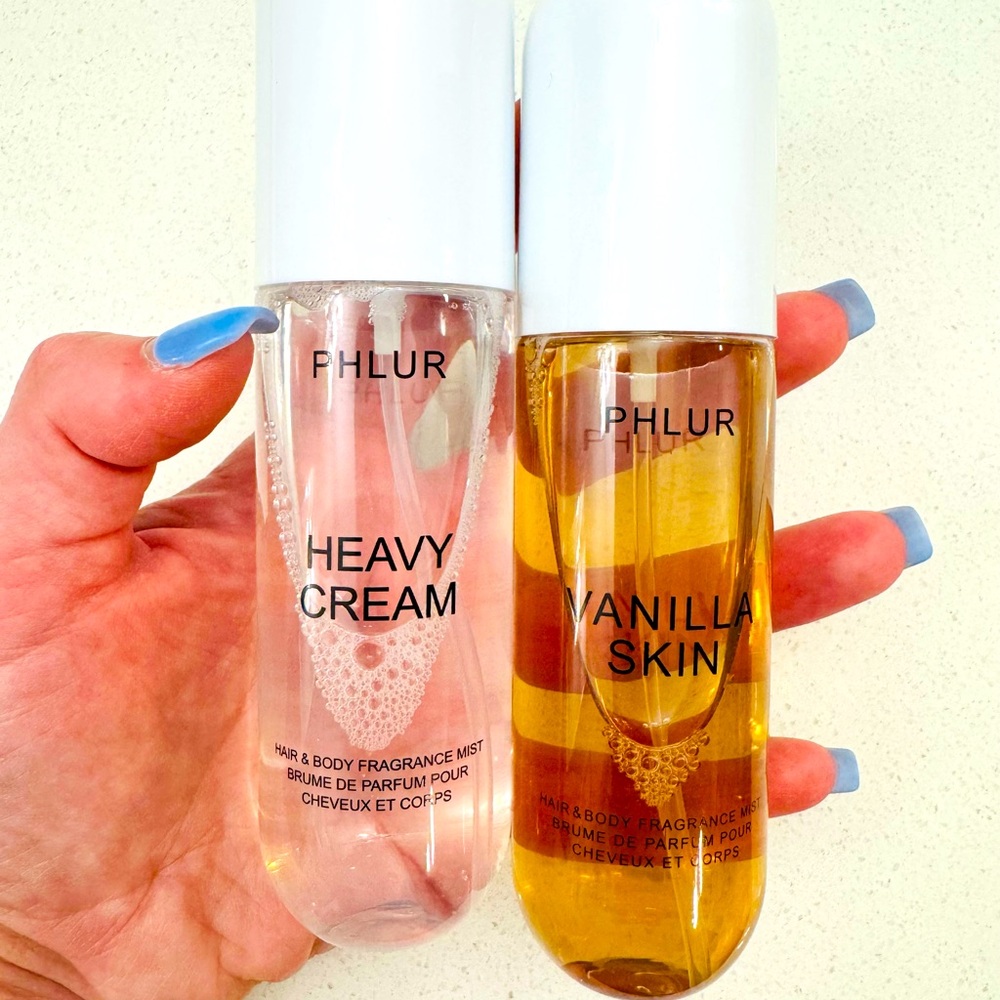 PHLUR Heavy Cream & Vanilla Skin Hair & Body Fragrance Mist Set